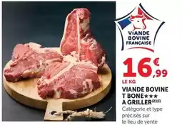 Super U Viande bovine t bone a griller offre