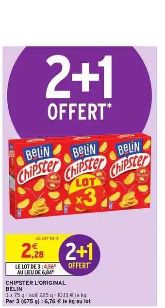 Intermarché Hyper Chipster L'original Belin offre