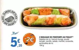 E.Leclerc 2 rouleaux de printemps au poulet offre