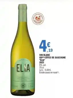 E.Leclerc Vin blanc igp cotes de gascogne offre