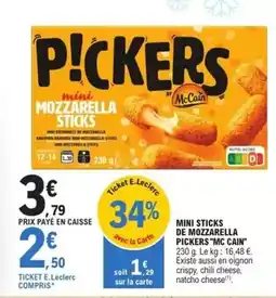 E.Leclerc Mccain - mini sticks de mozzarella offre