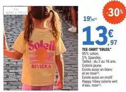 E.Leclerc Tee-shirt soleil offre