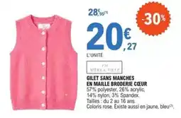 E.Leclerc Maille - gilet sans manches en broderie offre