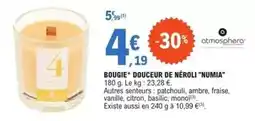 E.Leclerc Atmosphera - bougie douceur de neroli offre