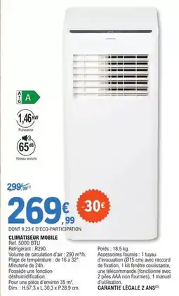 E.Leclerc Dim - climatisier mobile offre
