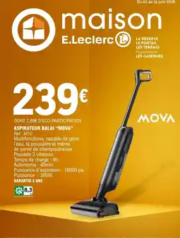 E.Leclerc E.leclerc - aspirateur balai mova offre