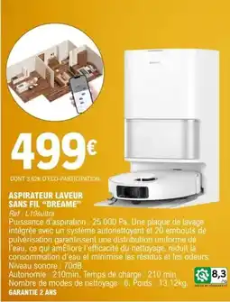 E.Leclerc Dreame - aspirateur laveur sans fil derame offre