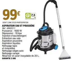E.Leclerc Aspirateur eau et poussière offre