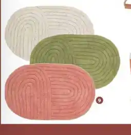 Mr Bricolage Tapis en coton Tufte oval offre