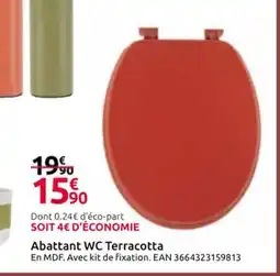 Mr Bricolage Abattant WC Terracotta offre