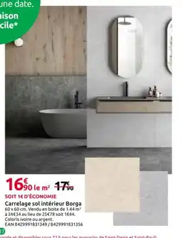 Mr Bricolage Carrelage sol intérieur Borga offre