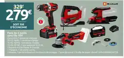 Mr Bricolage Einhell Pack de 4 outils sans fils 18V offre
