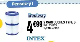 La Foir'Fouille BESTWAY 2 cartouches type 6 offre