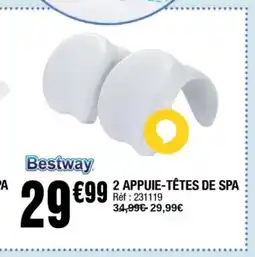 La Foir'Fouille 2 Appuie-tetes de spa offre