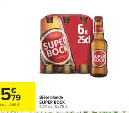 Carrefour SUPER BOCK Bière blonde offre