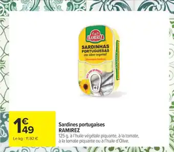 RAMIREZ Sardines portugaises