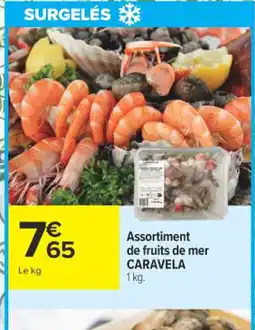 Carrefour CARAVELA Assortiment de fruits de mer offre