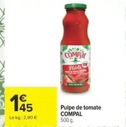Carrefour COMPAL Pulpe de tomate offre