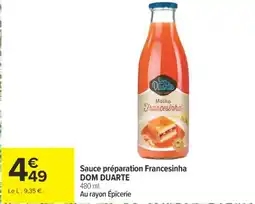 Carrefour DOM DUARTE Sauce préparation Francesinha offre