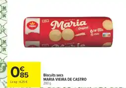 Carrefour MARIA VIEIRA DE CASTRO Biscuits secs offre