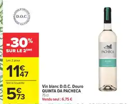 Carrefour QUINTA DA PACHECA Vin blanc D.O.C. Douro offre