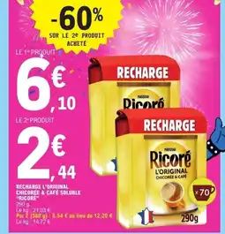 E.Leclerc RICORE Recharge l'original chicorée & café soluble offre