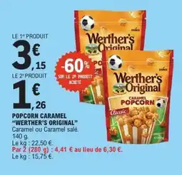 E.Leclerc WERTHER'S ORIGINAL Popcorn caramel offre