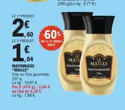 E.Leclerc MAILLE Mayonnaise offre
