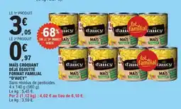E.Leclerc D'AUCY Maïs croquant déjà égoutté format familial offre