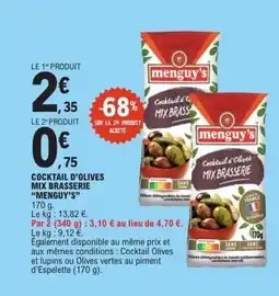 E.Leclerc MENGUY'S Cocktail d'olives mix brasserie offre