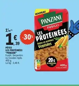 E.Leclerc PANZANI Pâtes les protéinées offre