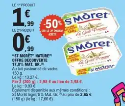 E.Leclerc ST MORÊT Nature offre decouverte 17,8% mat. gr offre
