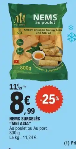 E.Leclerc MEI ASIA Nems surgelés offre