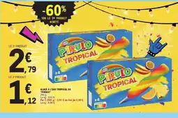 E.Leclerc PIRULO Glace à l'eau tropical x4 offre