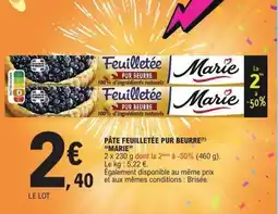 E.Leclerc Pâte feuilletée pur beurre offre