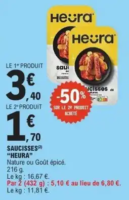 E.Leclerc HEURA Saucisses offre
