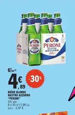 E.Leclerc PERONI Bière blonde nastro azzurro offre
