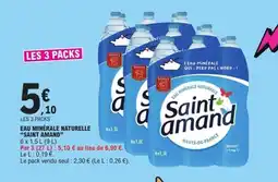 E.Leclerc SAINT AMAND Eau minérale naturelle offre