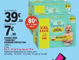 E.Leclerc PAMPERS Change bébé premium protection offre