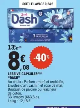 E.Leclerc DASH Lessive capsules offre
