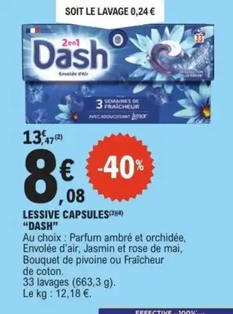 DASH Lessive capsules