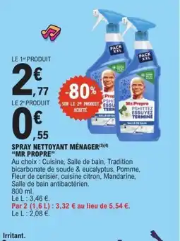 E.Leclerc MR PROPRE Spray nettoyant ménager offre
