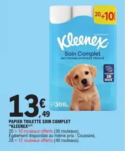 E.Leclerc KLEENEX Papier toilette soin complet offre