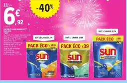 E.Leclerc SUN Capsules lave-vaisselle offre