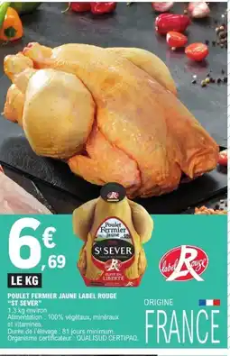 E.Leclerc ST SEVER Poulet fermier jaune label rouge offre