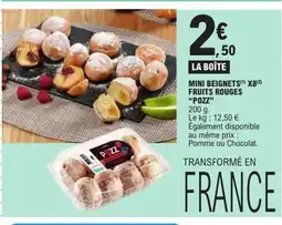 E.Leclerc POZZ Mini beignets x8 fruits rouges offre