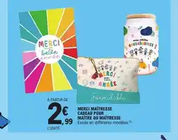 E.Leclerc Merci maîtresse cadeau pour maître ou maîtresse offre