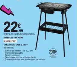 E.Leclerc EVATRONIC Barbecue sur pieds offre