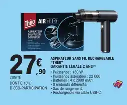 E.Leclerc Aspirateur sans fil rechargeable offre
