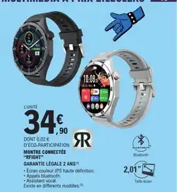 E.Leclerc RFIGHT Montre connectée offre